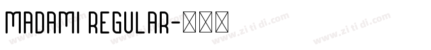 Madami Regular字体转换